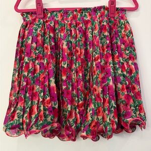 endless rose Floral Pleated Elastized Skirt